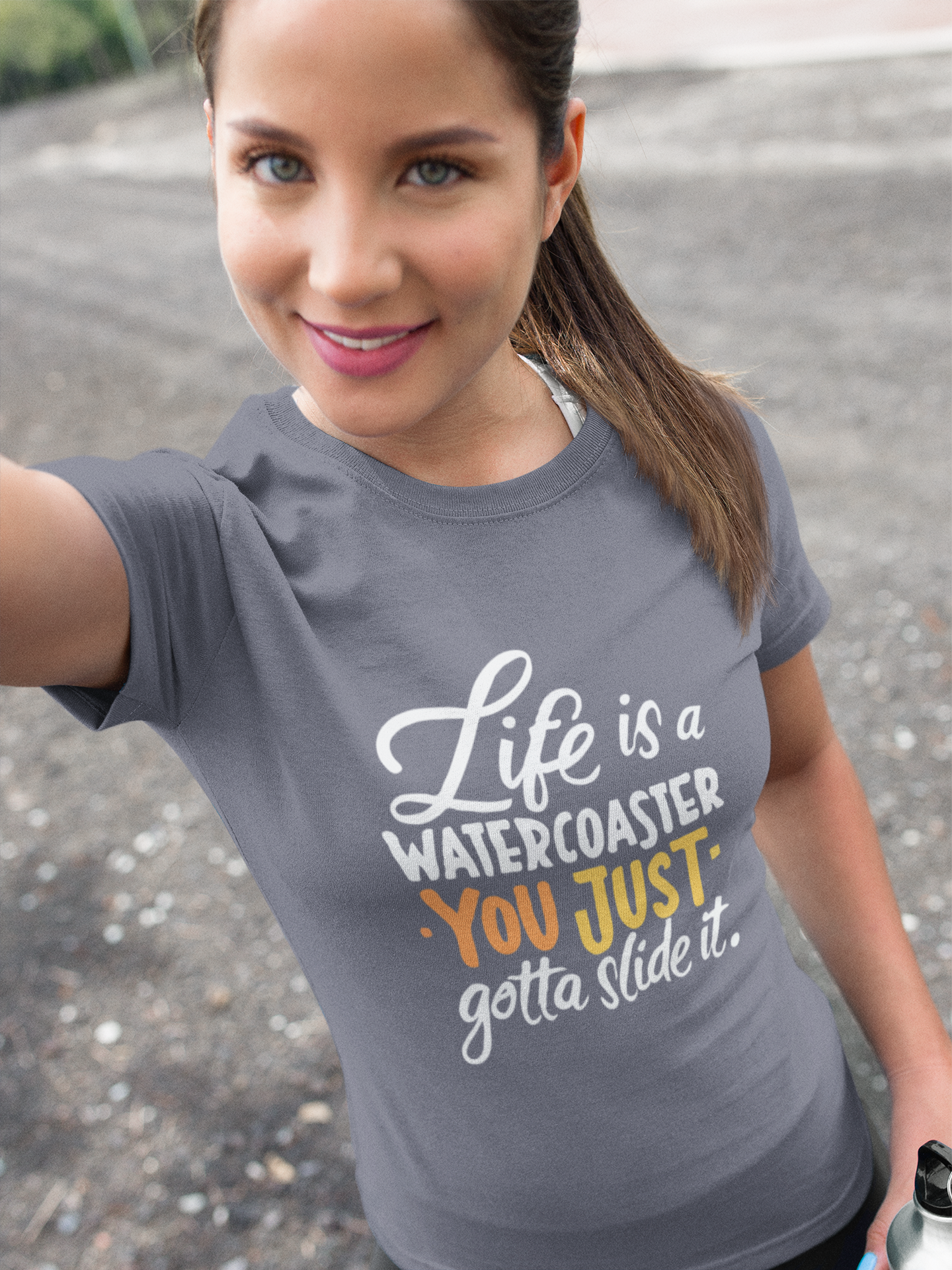 LIFE IS A WATERCOASTER - PREMIUM T-SHIRT