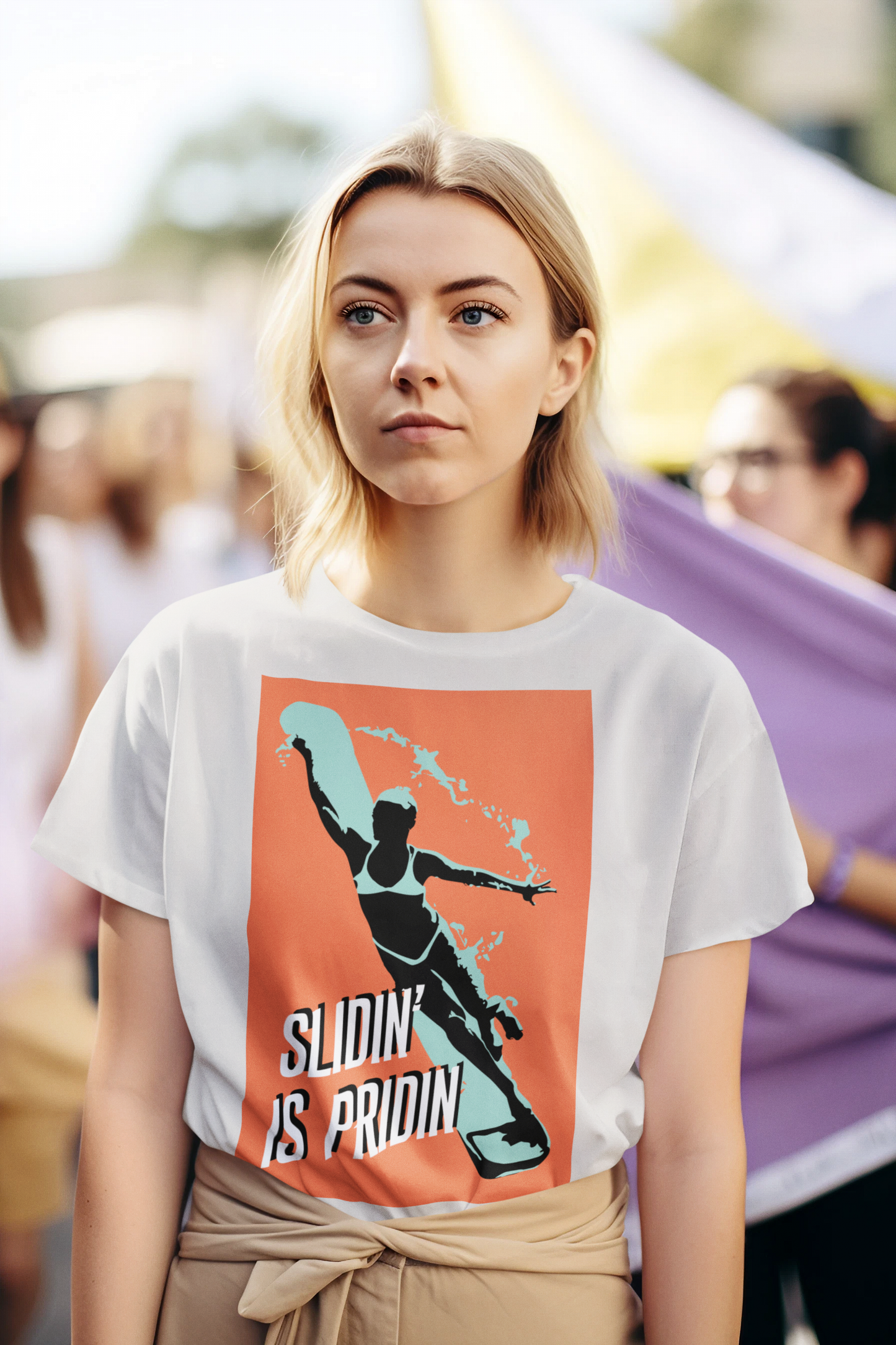 SLIDIN IS PRIDIN - PREMIUM T-SHIRT