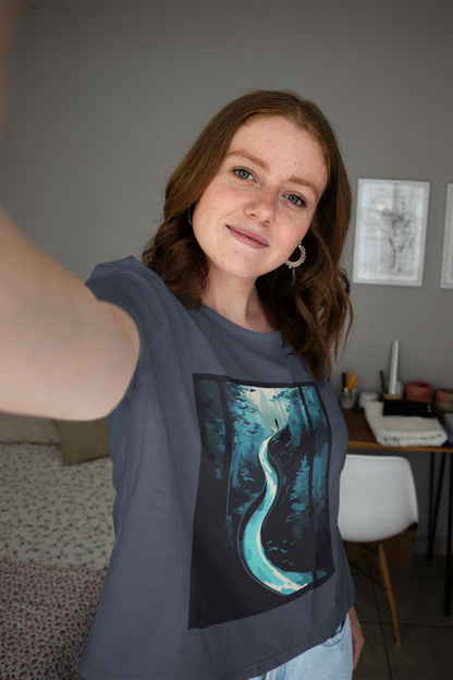 WATERSLIDE IN THE FOREST - PREMIUM T-SHIRT