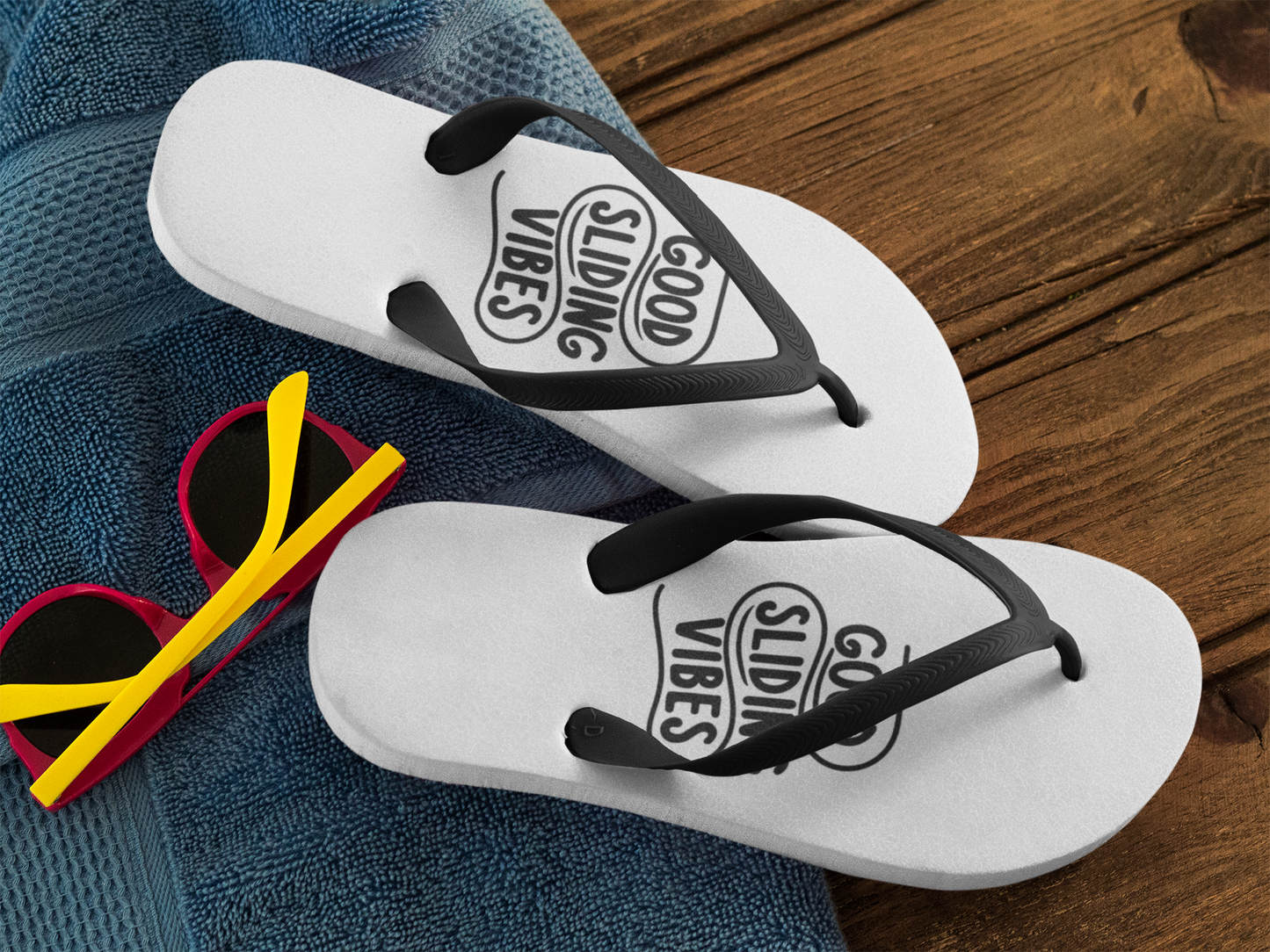 GOOD SLIDING VIBES - FLIP FLOPS